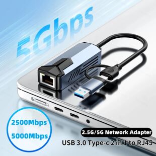 2500/5000Mbps Network Card 2.5G/5Gbps High Speed Wired