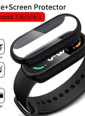 2in1 Case Screen Protector for Xiaomi Mi Band 7 6 5 4 3