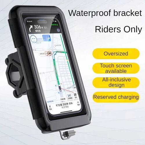 Motorcycle Phone Holder Support Moto Bicycle Waterproof Case