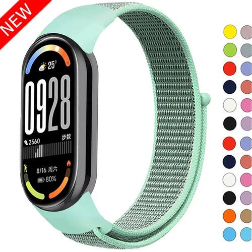 Nylon Loop Strap for Xiaomi Mi Band 10 9 8 Smart Bracelet