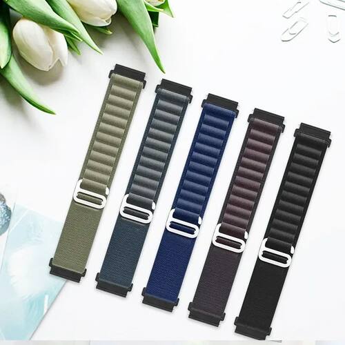 Fabric 22mm 20mm watch band Alpine Loop for Samsung Galaxy