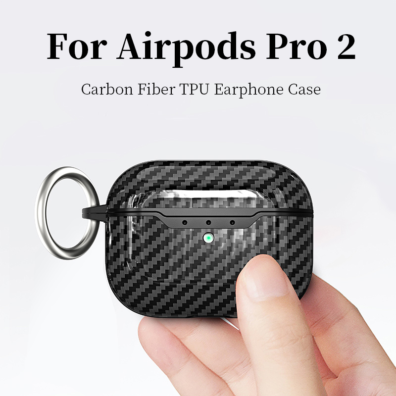 2024 For Airpods Pro 2 Gen 2022 Case 3 Carbon Fiber Wireless
