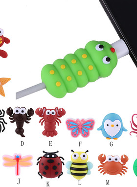 Cartoon Phone Cable USB Line Wire Cord Charging Protector O