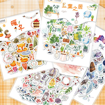 2022 40pcs/lot Cute Washi Paper Stationery Sticker Set Kawai