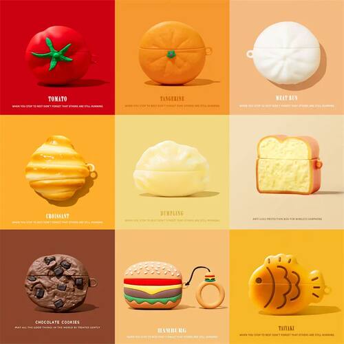 3D Food Model Cover for AirPods 4 Case Earphone Case for