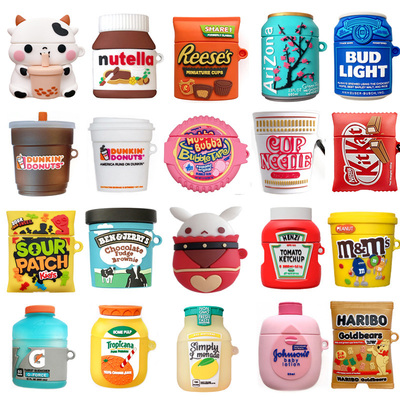 3D Earphone Cover Case for AirPods 1 2 3 Pro Dragon Shark