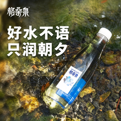 格桑泉500mlx24瓶西藏天然富锶雪山饮用水整箱钻石版纯净瓶装水