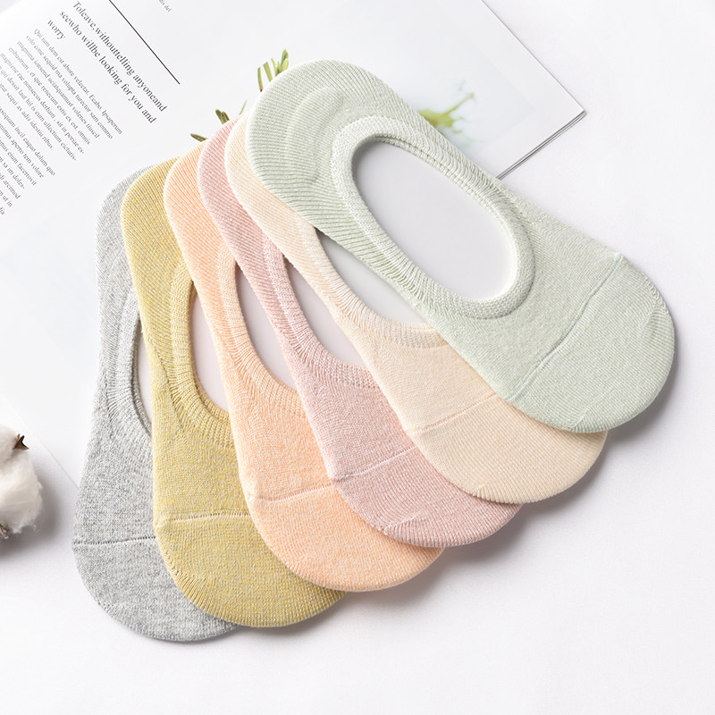 纯棉船袜女夏季薄款浅口隐形硅胶防滑不掉跟透气吸汗ins潮袜子女,女士内衣/男士内衣/家居服,船袜,淘宝优惠券,粉丝福利购,淘宝优惠卷