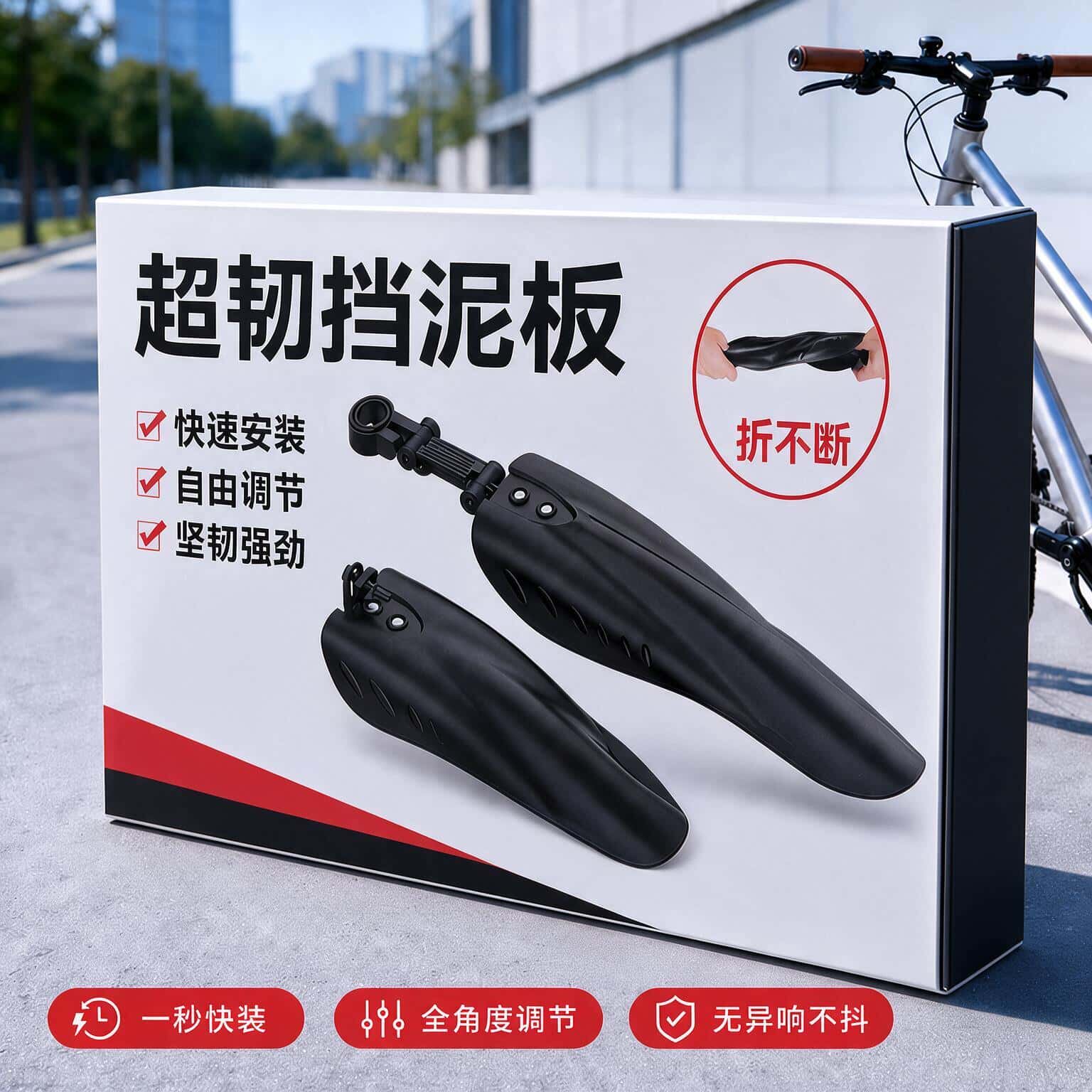 超韧防水挡泥板山地车通用前后套装骑行高效防水防泥
