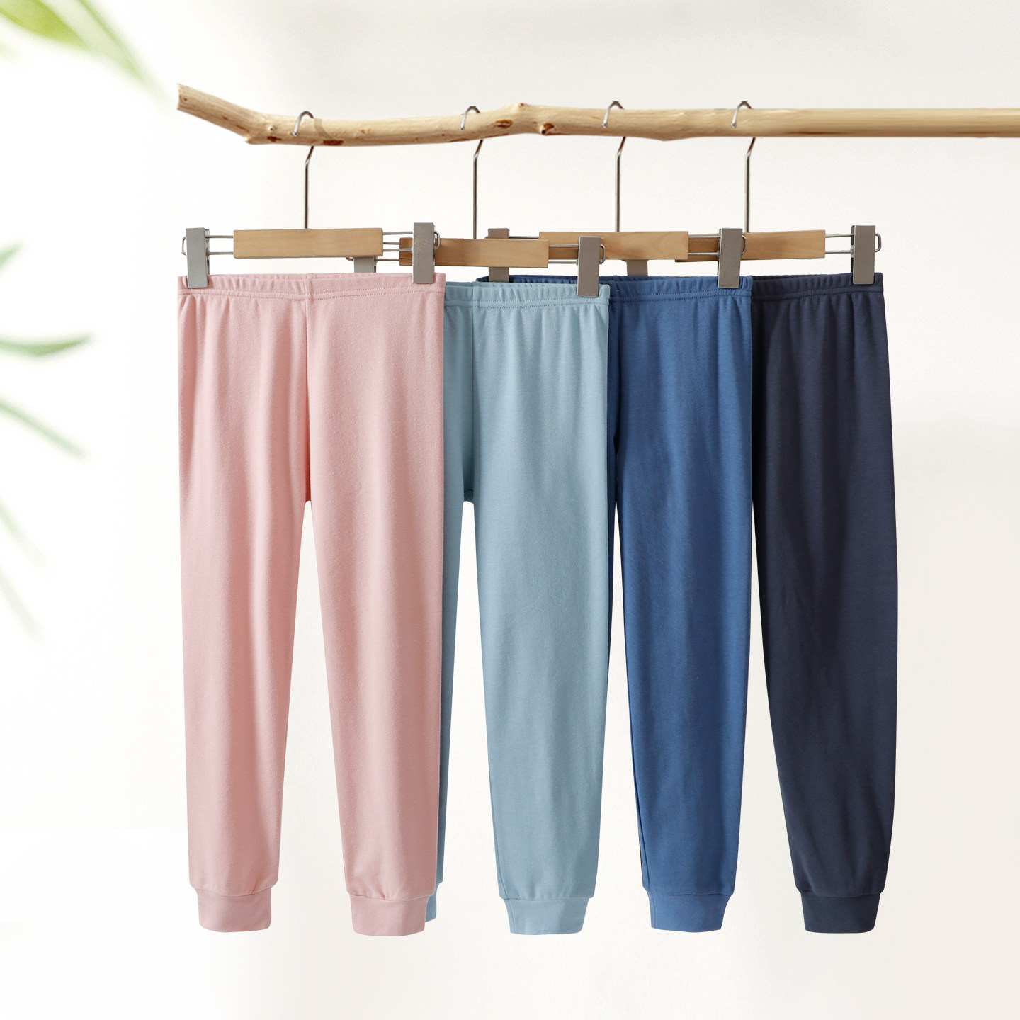 青少年秋裤学生男童女童毛裤宝宝线裤大童内穿保暖裤全棉打底裤子