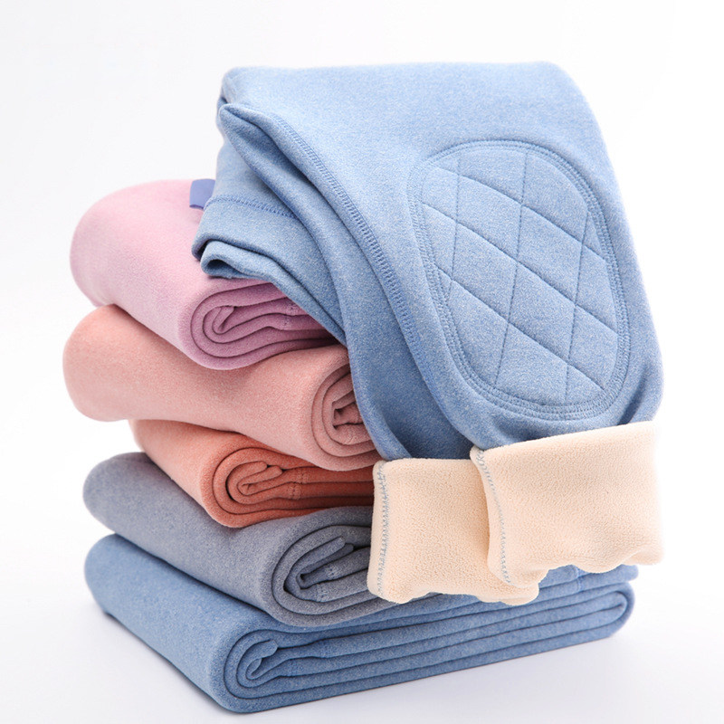 儿童保暖棉裤加绒加厚男童棉毛裤子童裤女童青少年秋裤棉毛裤线裤