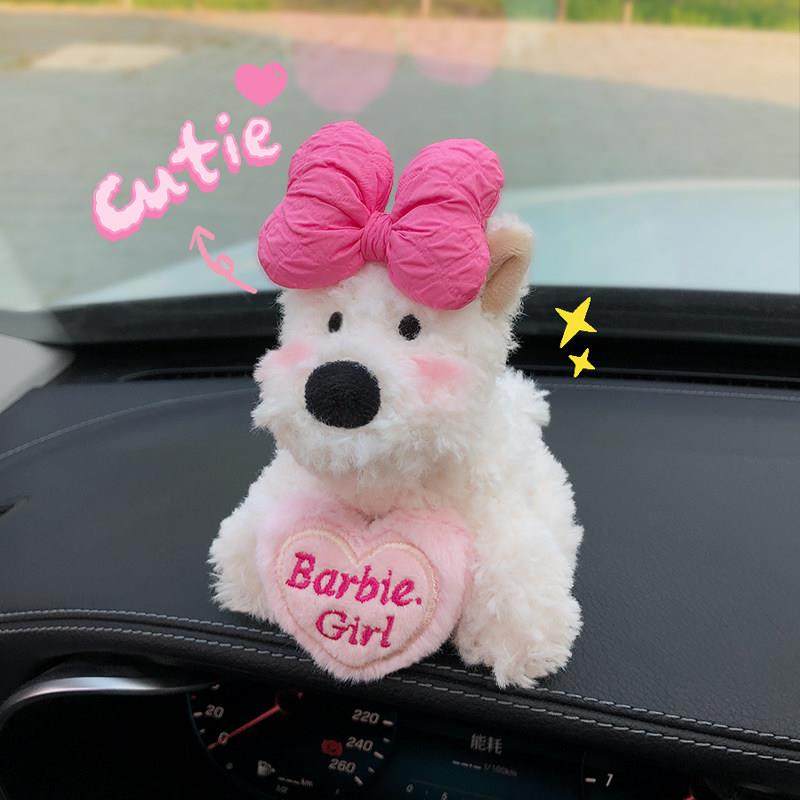 汽车屏幕摆件卡通西高地2025车内饰品装饰怀挡公仔转向灯雨刮器女