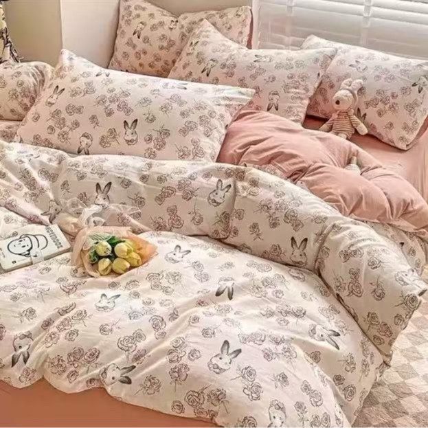 2025床上用品三件套礼品芦荟棉被套床单人四件套学生宿舍三件套,床上用品,床品套件/四件套/多件套,淘宝优惠券,粉丝福利购,淘宝优惠卷