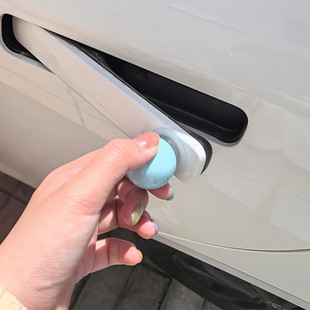 隐藏式 还能这样 糯玉米零跑b01萤火虫门把手外拉汽车免打孔改装
