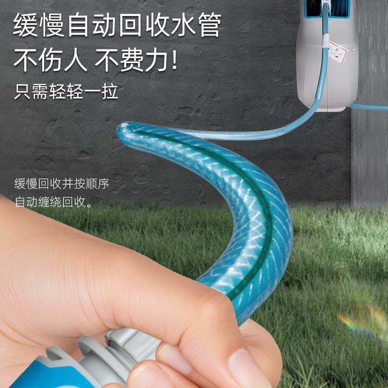 新款水鼓卷管器家用洗车水管车园艺浇花水管架自动伸缩回包邮