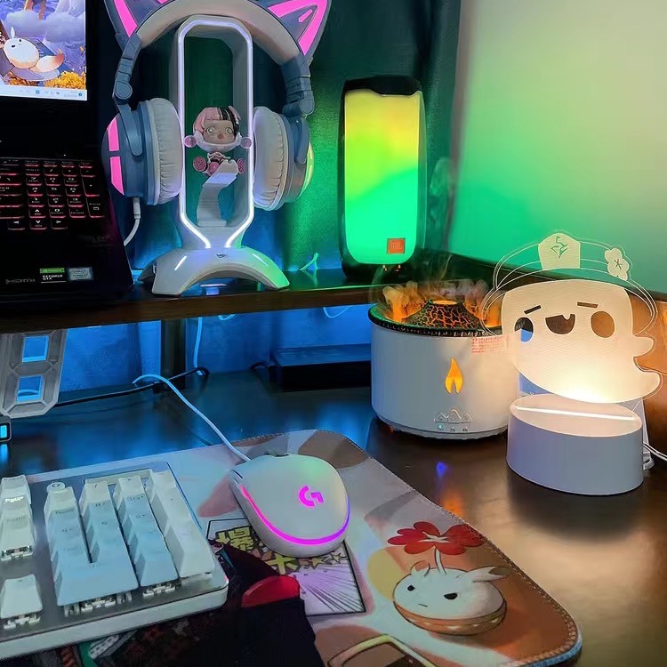 原神周边水神芙宁娜胡桃温迪心海派蒙纳西妲可莉手办小夜灯礼物