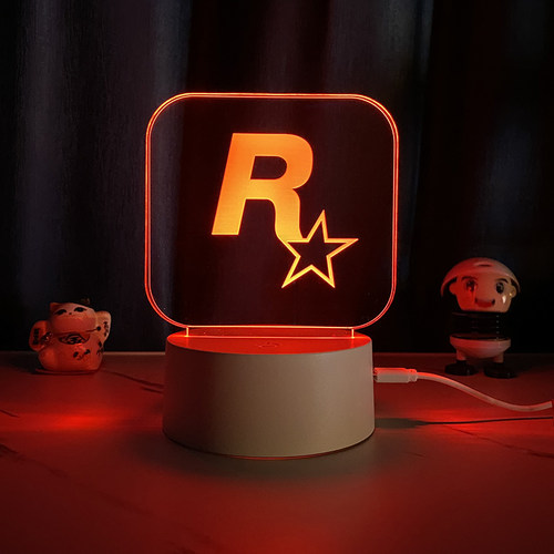 R星手RockstarGames小夜灯手办