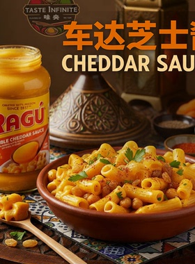 车达芝士酱RAGU双重切达奶酪酱面包意面酱炸鸡汉堡车打酱美国进口