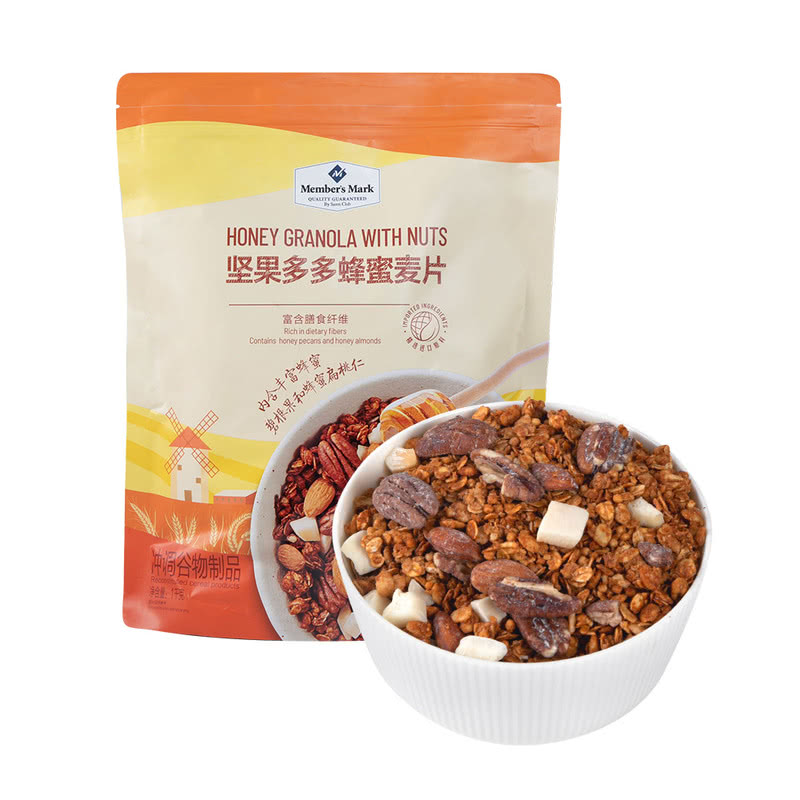 山姆坚果多多蜂蜜麦片1kg