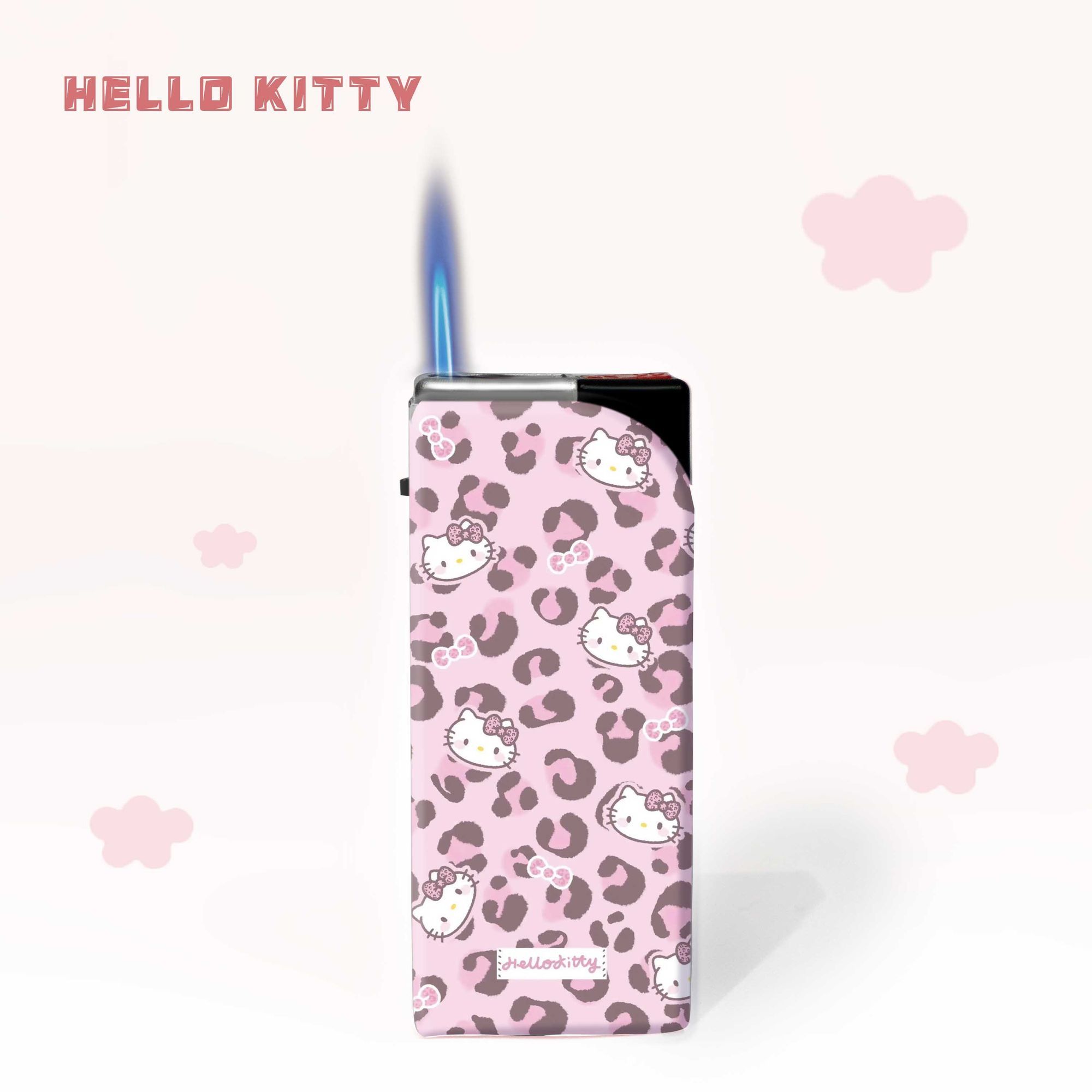 kitty蓝光直冲一次性打火机创意可爱个性防风高颜值卡通男友女生