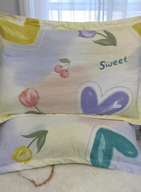 定制学生宿舍枕套40*60cm纯棉加厚磨毛柔软枕头皮全棉拉链枕芯套