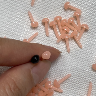 直插式 小鼻子羊毛毡戳戳乐diy动物玩偶粉色直杆三角光小猫咪鼻