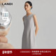 连衣裙女2024春季 新品 修身 套装 高定裁剪 LANDI极简风无袖