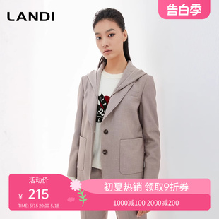 女气质西服上衣 单排扣小西装 新款 LANDI春季