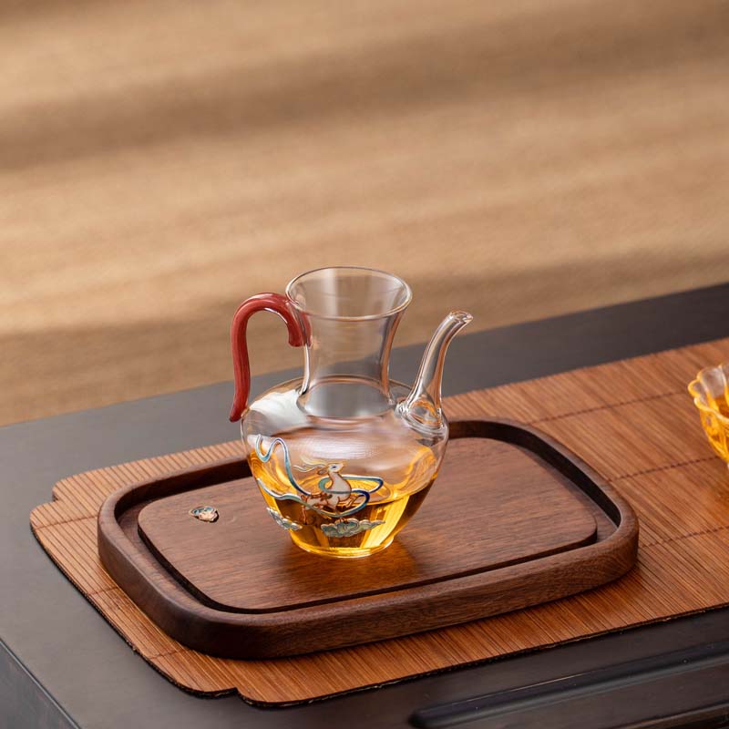 品一恒景泰蓝玻璃公道杯分茶器