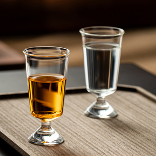 品一恒高硼硅玻璃茶杯高脚杯酒杯60ml品茶杯主人杯品茗杯