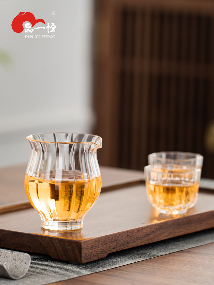 品艺衡水仙花瓣仙女杯加厚耐热玻璃茶杯茶隔板功夫茶道茶具,餐饮具,公道杯,淘宝优惠券,粉丝福利购,淘宝优惠卷