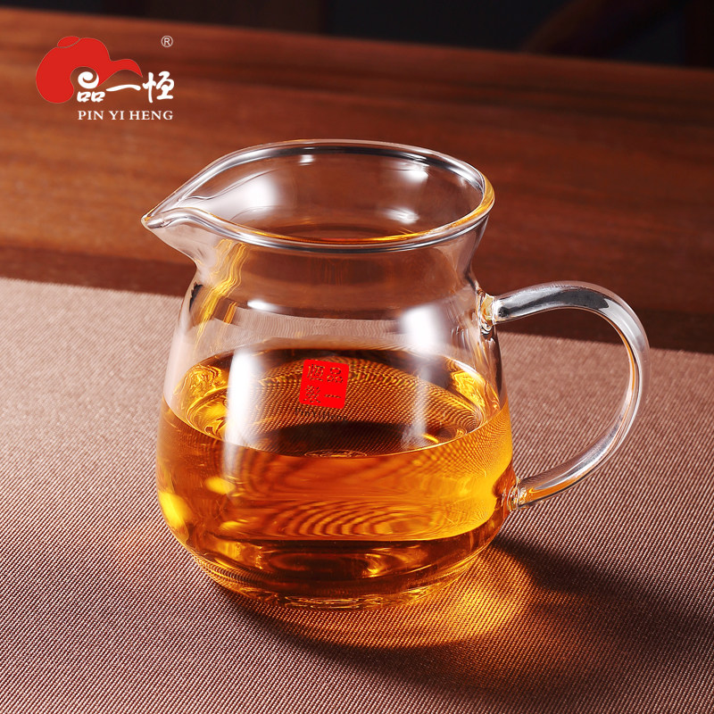 品一恒公道杯耐热玻璃茶具功夫加厚茶海茶透明茶漏一体套装分泡茶图片