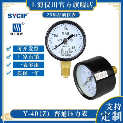 上海仪川y-40径向轴向压力表