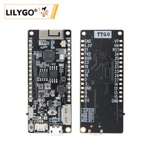 TTGO T8 V1.7wifi蓝牙ESP32 WROVER 4MB FLASH 8MB PSRAM电子模块
