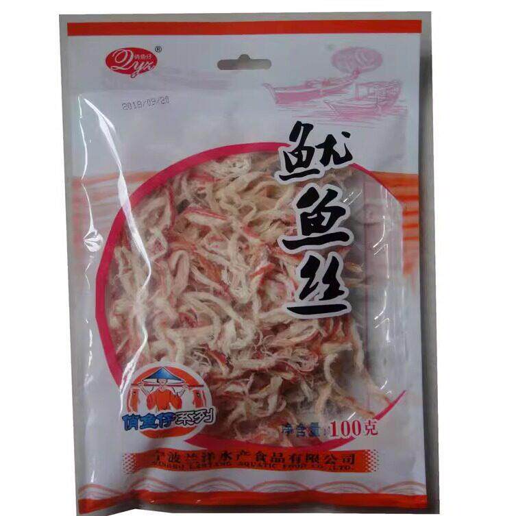 宁波海鲜特产干货 兰洋水产 俏鱼仔即食零食手撕鱿鱼丝袋装