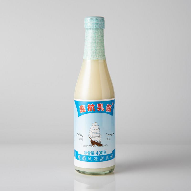 鑫航炼奶风味甜乳酱400g烘焙奶茶甜品炼乳家用蘸酱面包小馒头吐司