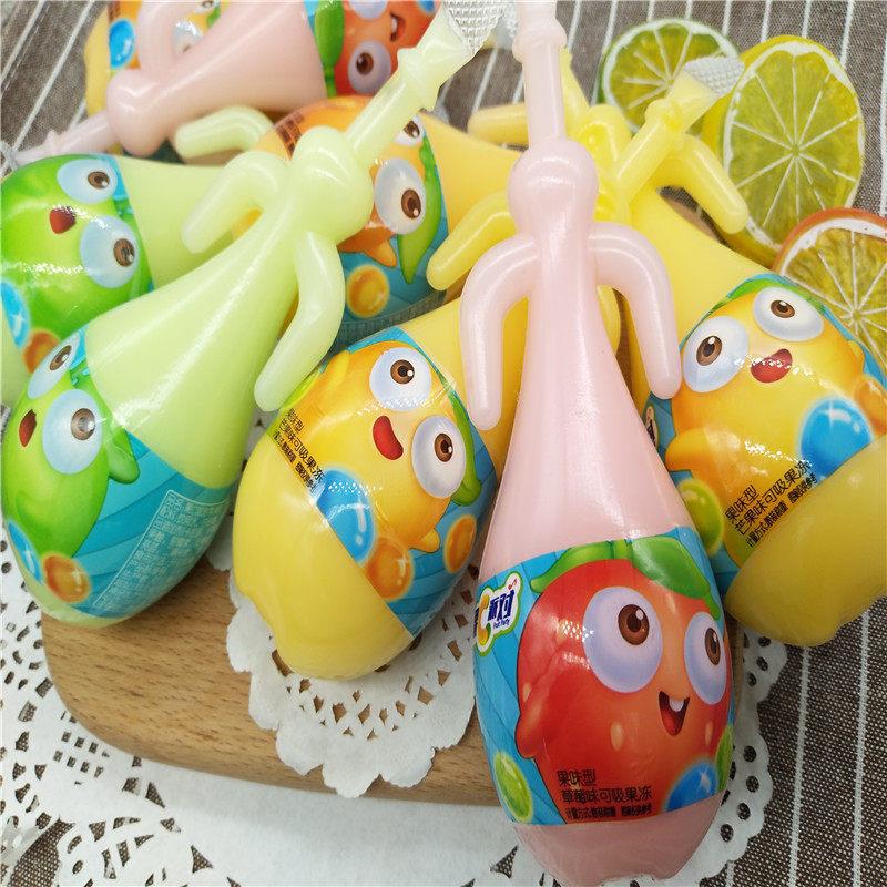 马大姐果C派对芒果味香橙味草莓苹果味可吸果冻儿童食品挂壁1000g