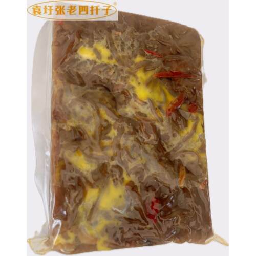 宿州徐州特产萧县张老四扦子让菜卷煎千子现做现发按斤发散装