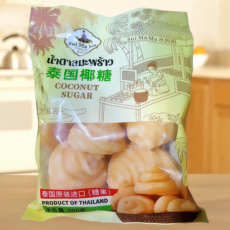 泰国水妈妈椰糖500g椰糖饼棕榈糖椰子糖东南亚食品调味糖多省包邮