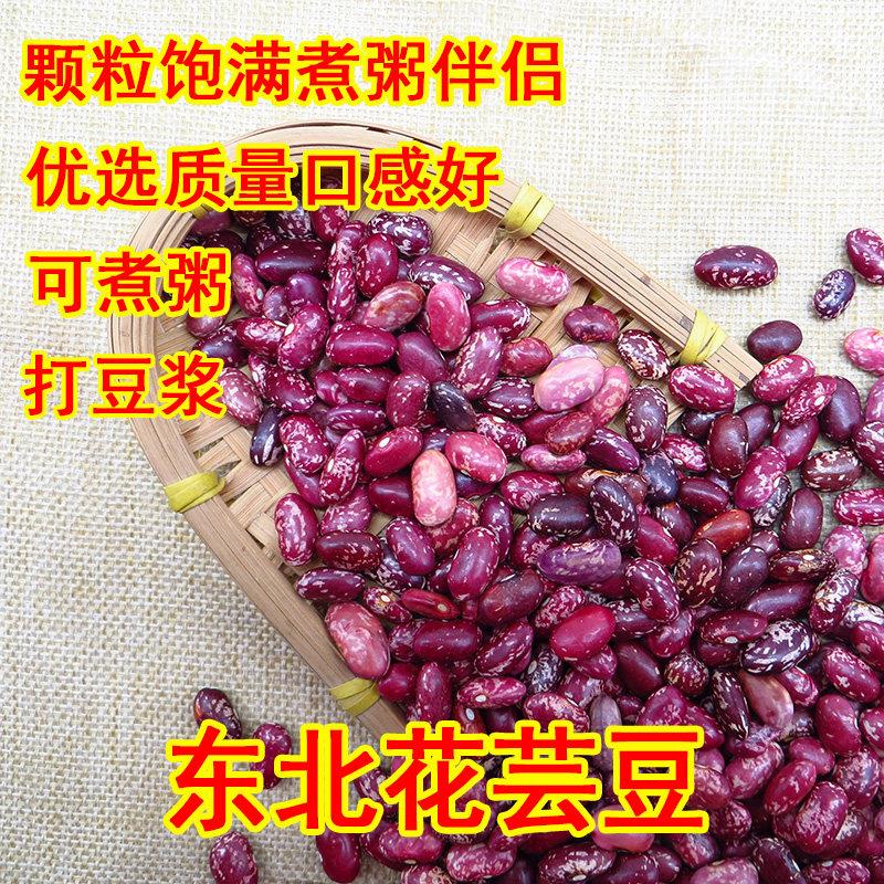 东北花芸豆5斤散装食用 紫花云豆 黑龙江产豆类 煮粥用花腰豆