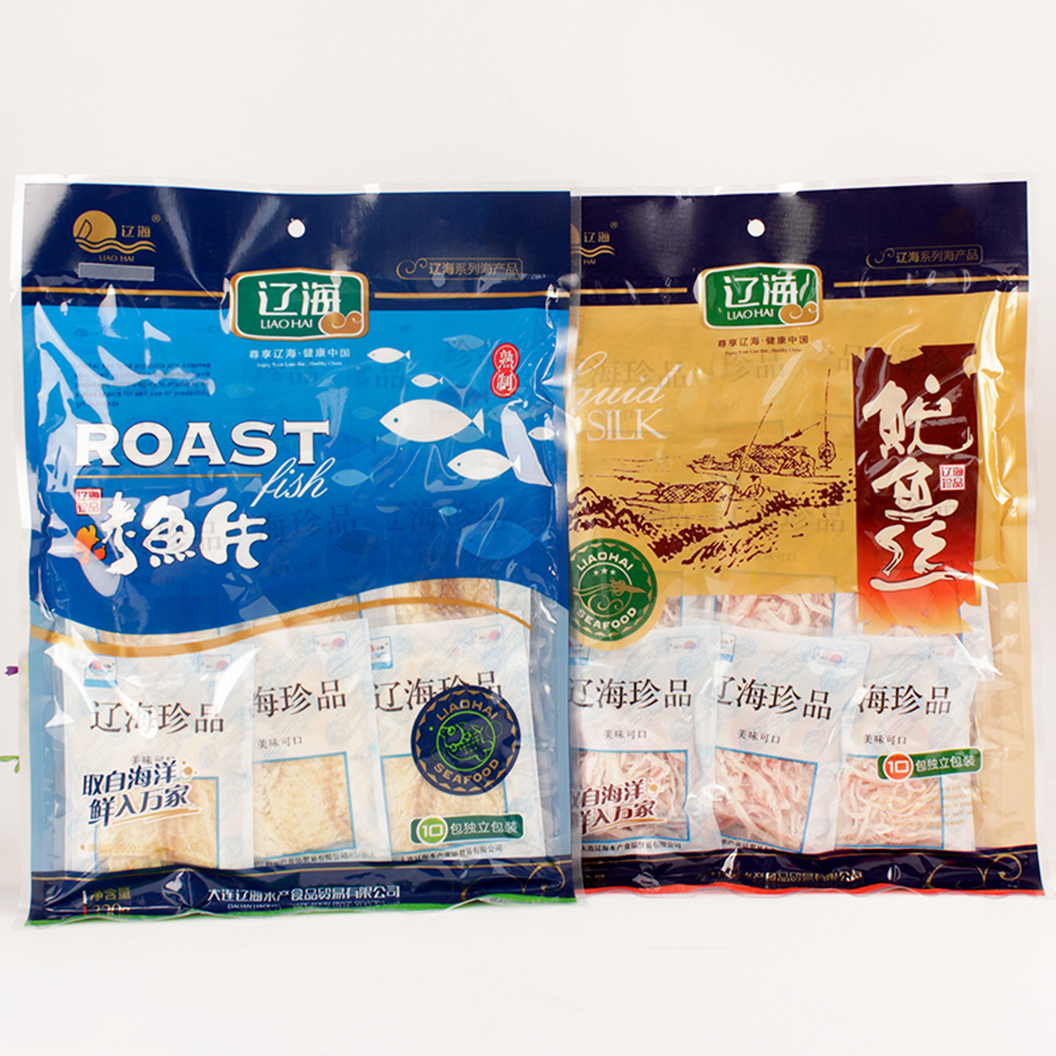 辽海鱿鱼丝烤鱼片10包独立包装开袋即食海鲜零食小吃休闲大连特产