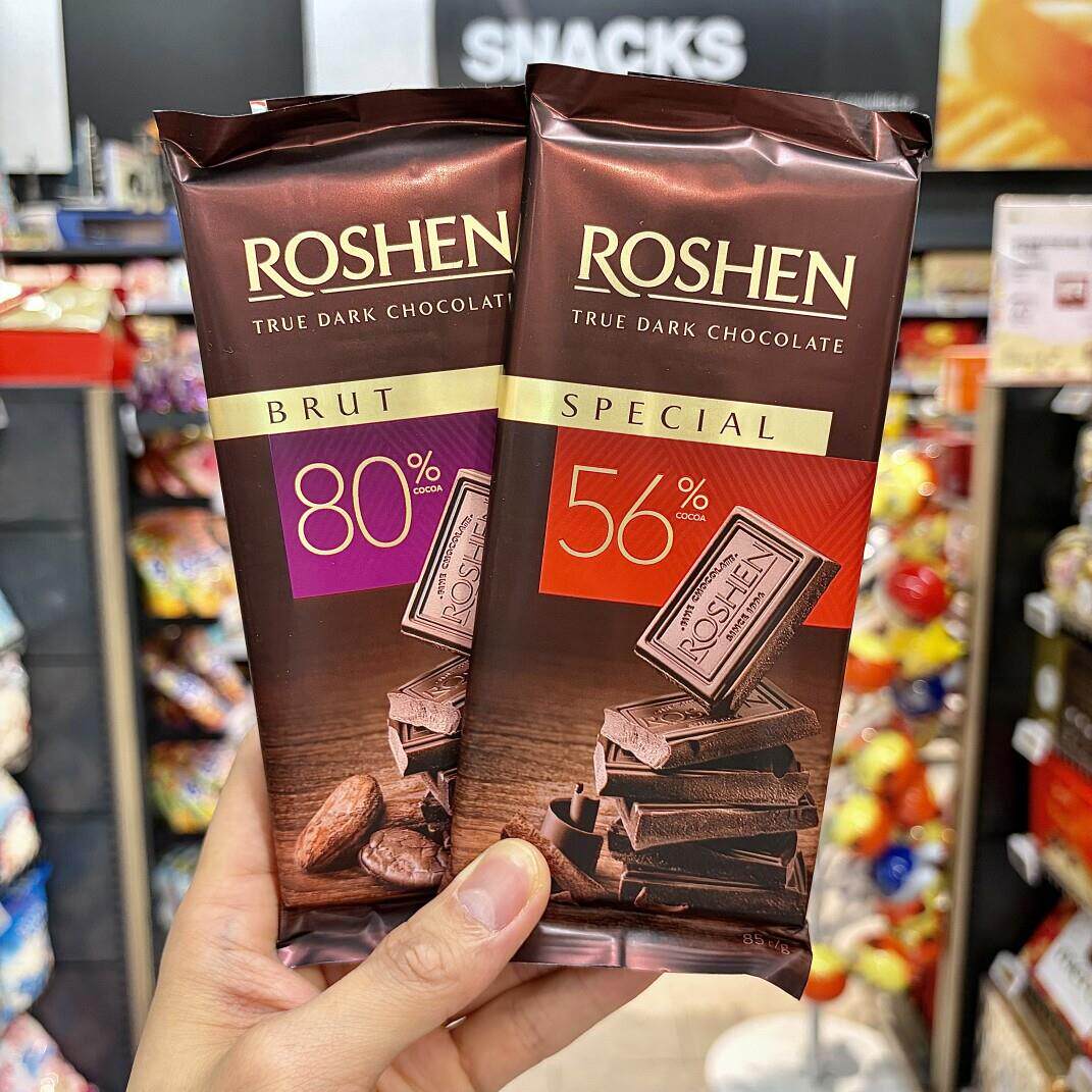ole精品超市代购如胜56%可可黑巧克力85g 80%醇黑巧克力85g