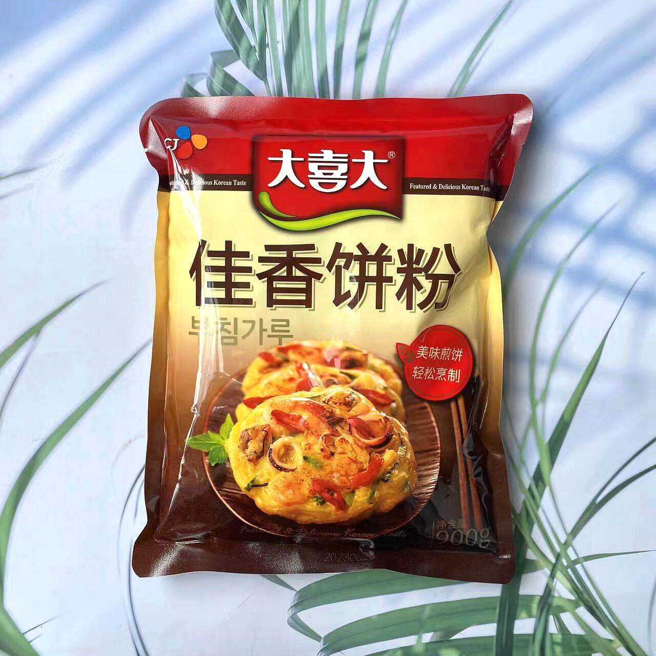 希杰CJ大喜大佳香煎饼粉可做韩式煎饼泡菜饼西葫芦饼900g*10袋