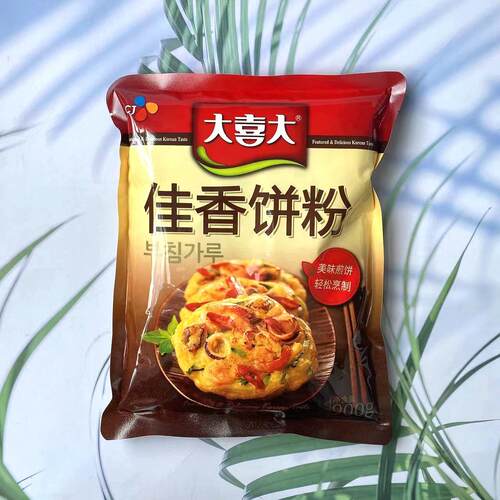 希杰CJ大喜大佳香煎饼粉可做韩式煎饼泡菜饼西葫芦饼900g*10袋