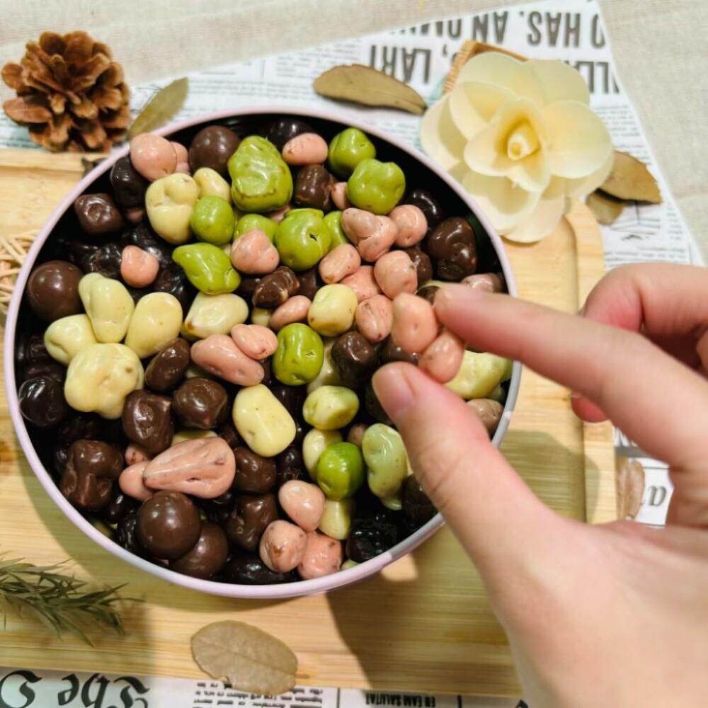 CARFT自选口味手工巧克力豆纯可可脂牛奶坚果夹心排块网红零食