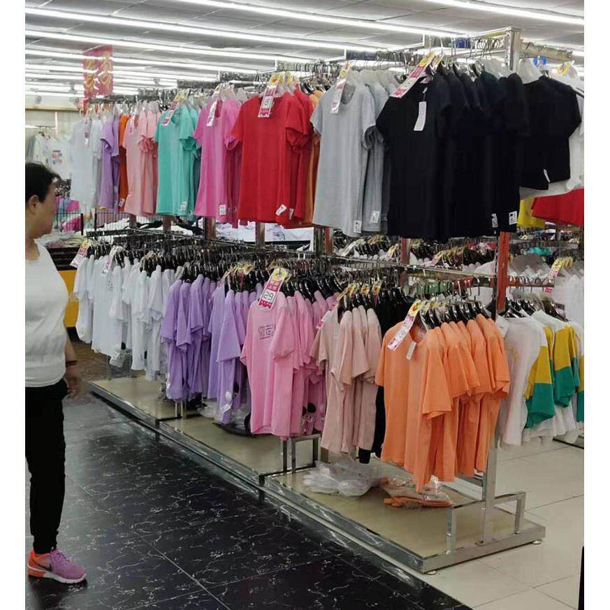 服装店展示架落地男女童装店超市衣架货架挂衣服正挂架子双层高柜