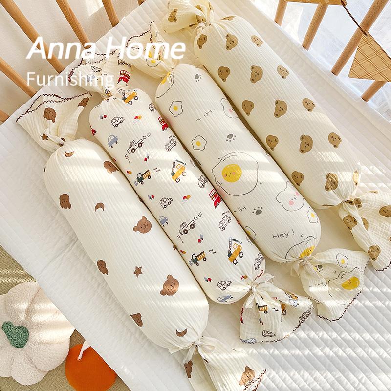 全棉婴儿糖果安抚枕新生儿侧睡靠背枕档枕宝宝哄睡抱枕防惊跳压枕