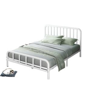 单人床1米2家用铁艺床铁床双人床简约现代1.8米铁床1.5出租房1m单