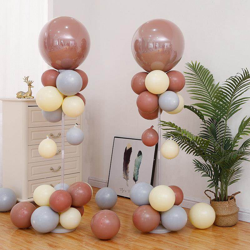 网红开业气氛布置新店铺活动装饰用品场景周年庆门口气球路引立柱