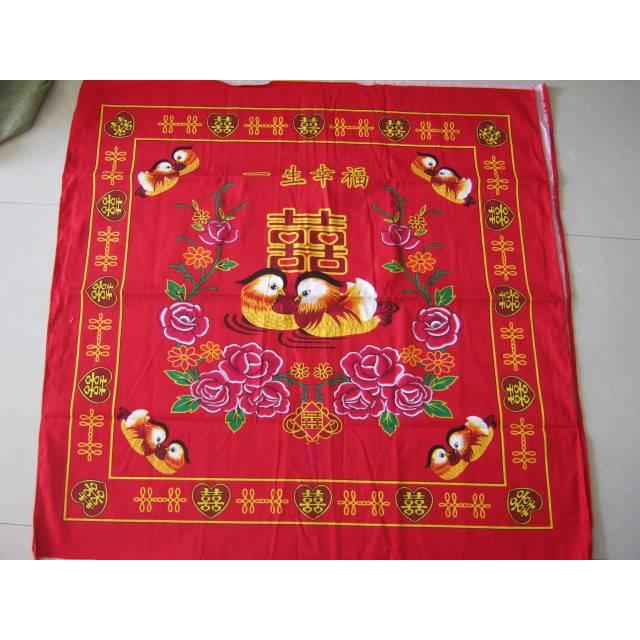 结婚新款包袱纯棉全棉婚庆用品包裹红布大号中式红色皮新娘嫁妆